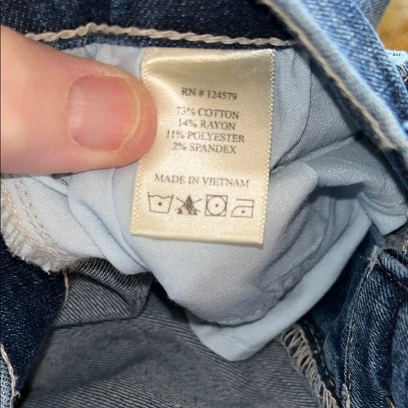 NWT Sneak Peek Distressed Dark Blue Ankle Jeans - Picture 11 of 11